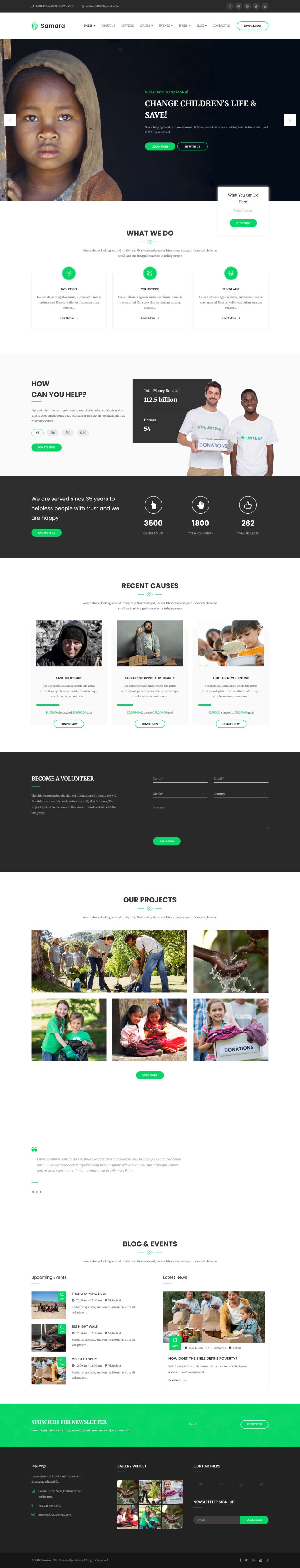 WordPress template ThemeForest Samara