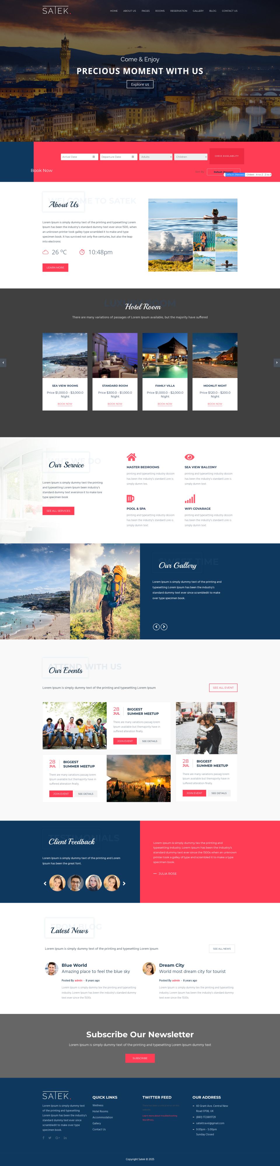 WordPress template ThemeForest Satek