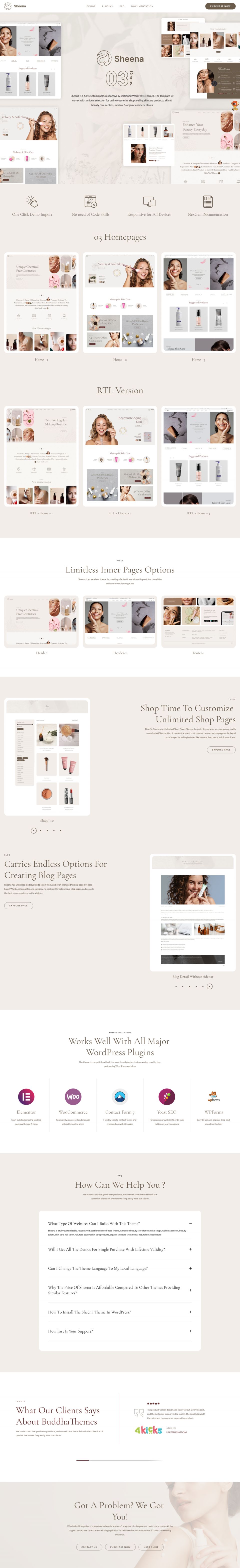 Template ThemeForest Sheena WordPress template ThemeForest Sheena