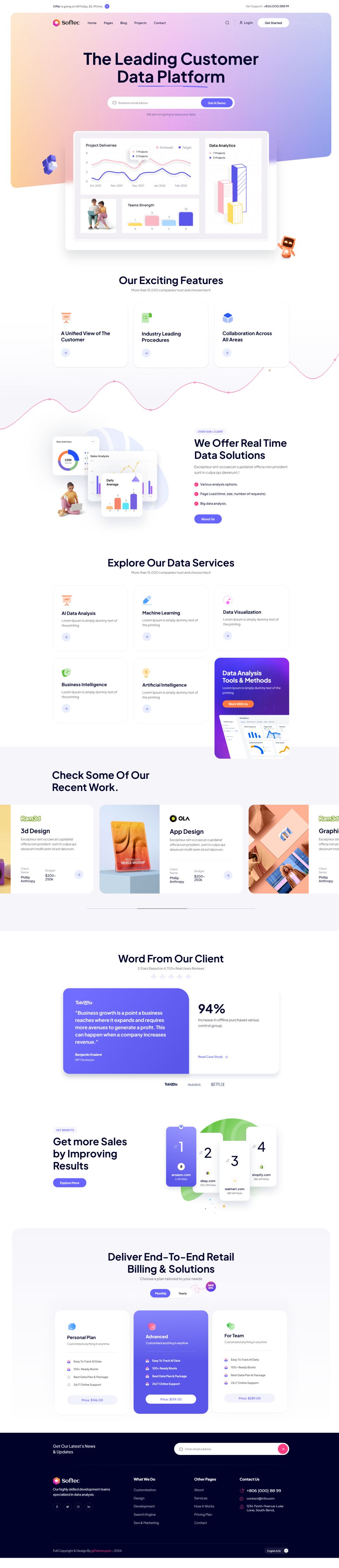 WordPress template ThemeForest Softec