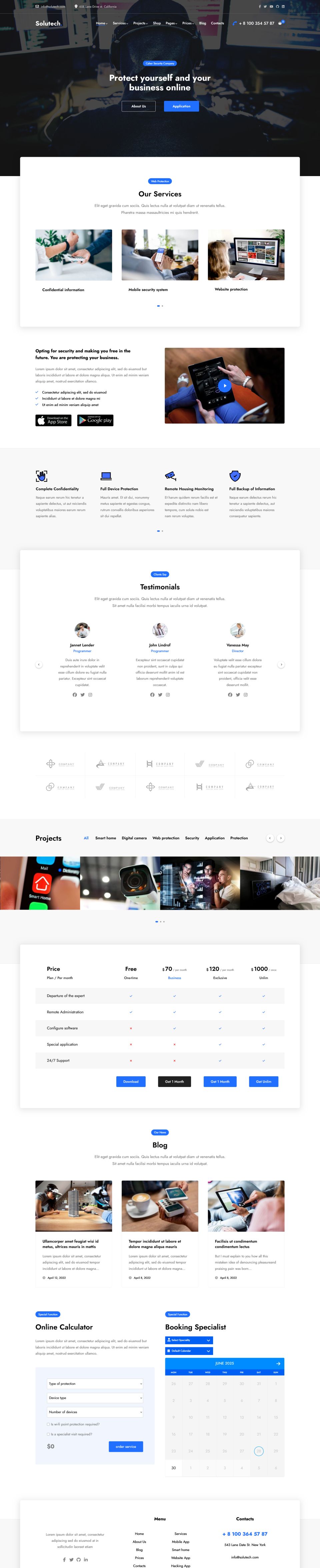 WordPress template ThemeForest Solutech