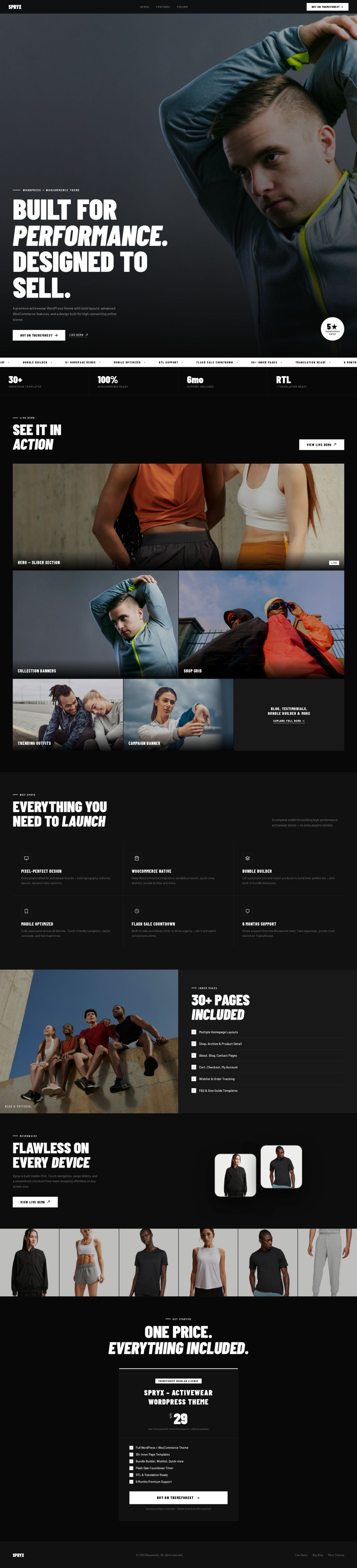 Template ThemeForest Spryx WordPress template ThemeForest Spryx