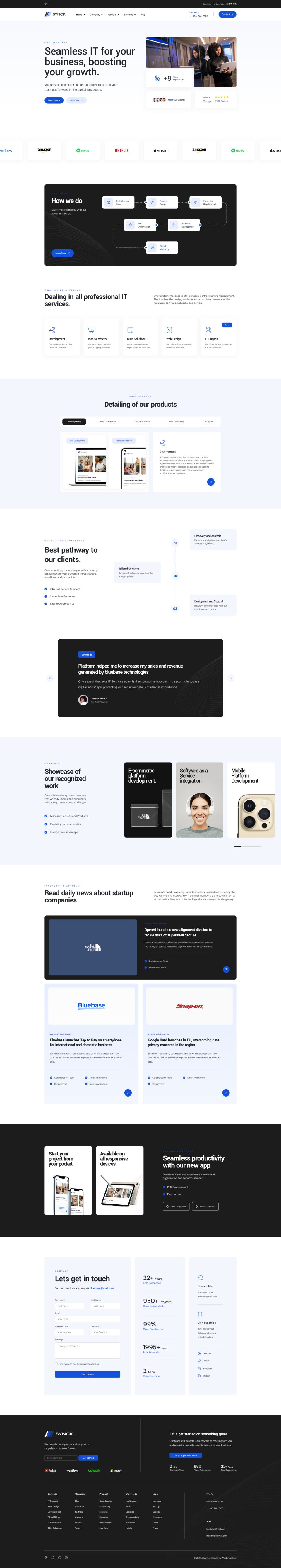 WordPress template ThemeForest Synck
