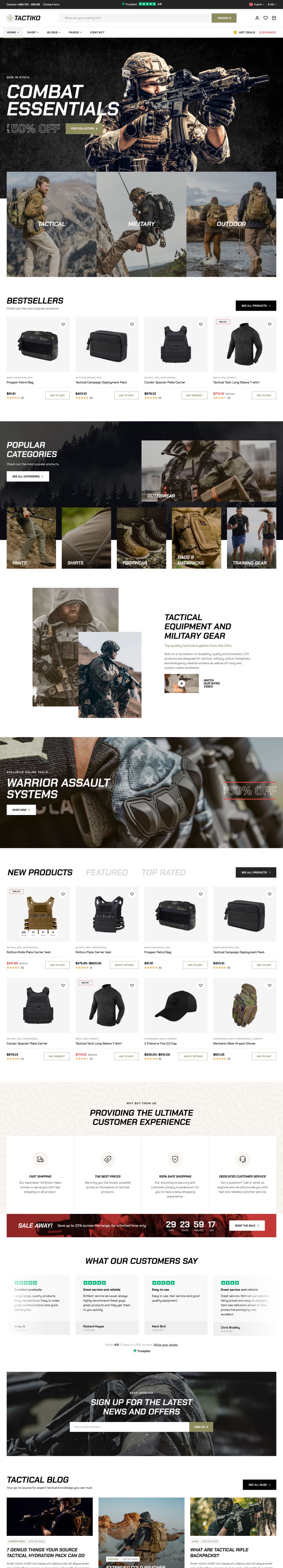 WordPress template ThemeForest Tactiko