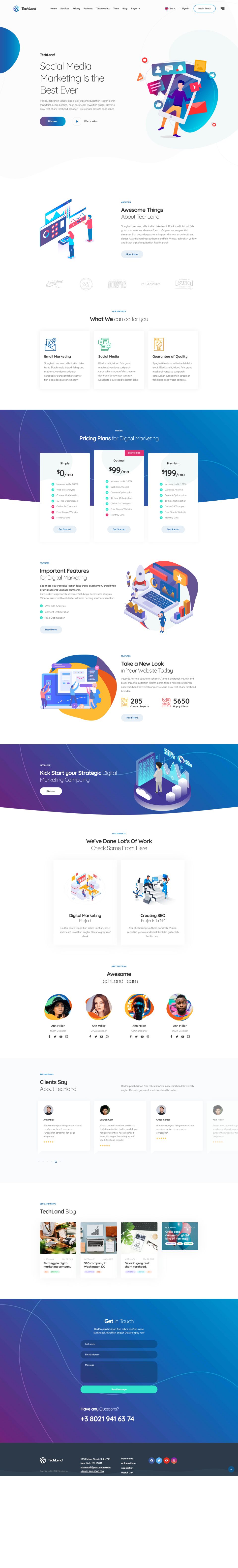 WordPress template ThemeForest Techland