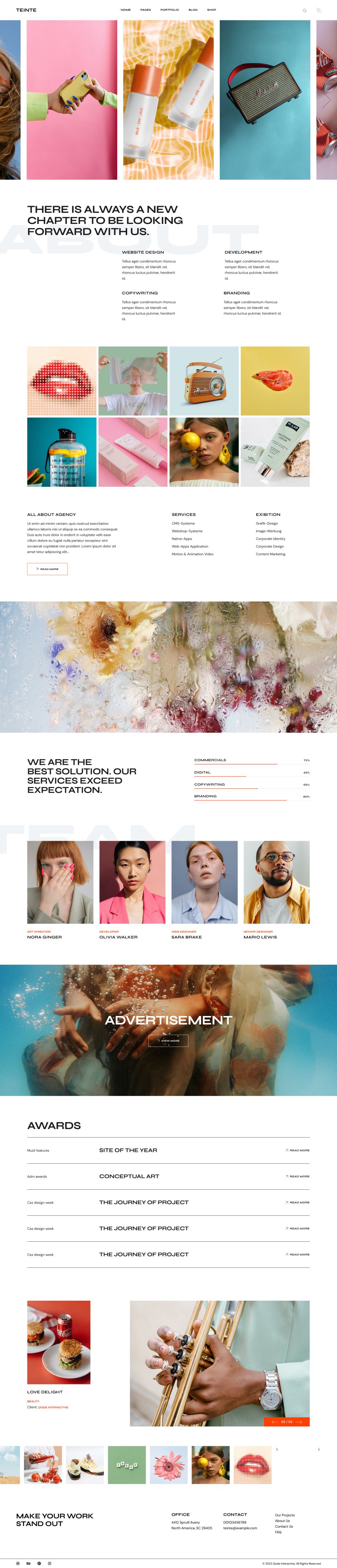 WordPress template ThemeForest Teinte