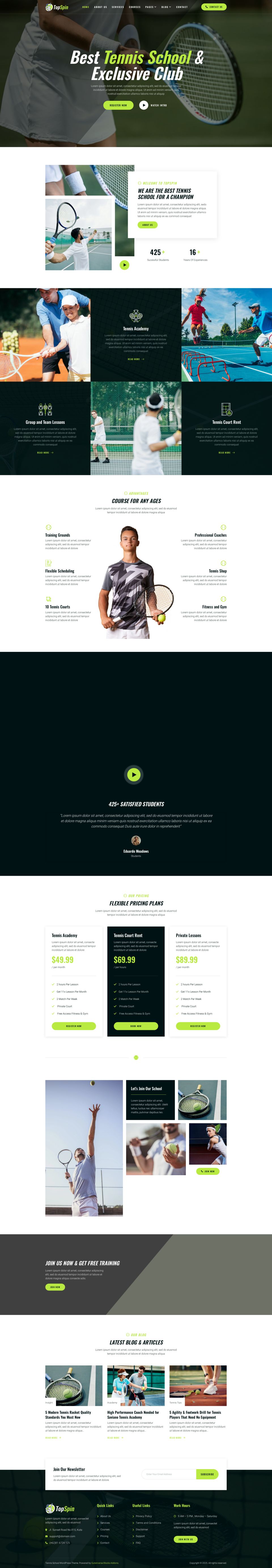 WordPress template ThemeForest TopSpin