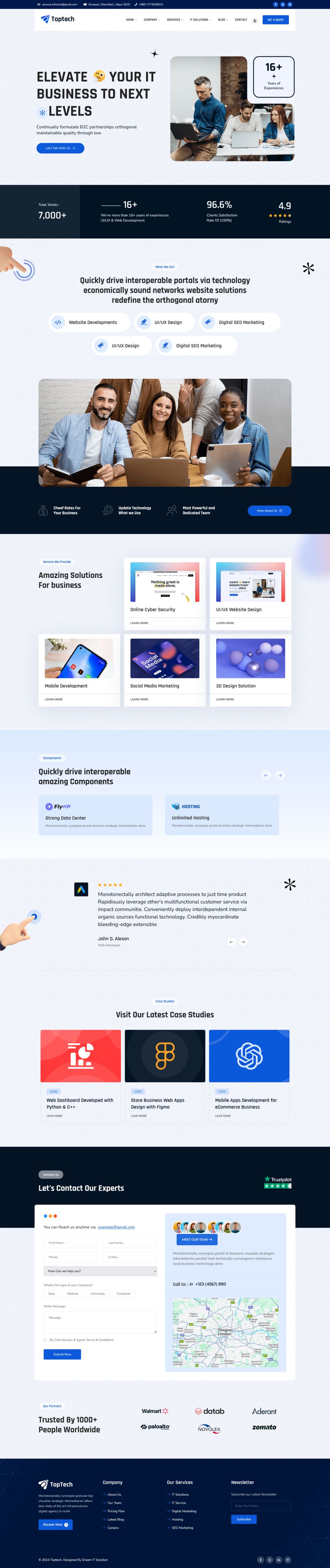 WordPress template ThemeForest TopTech