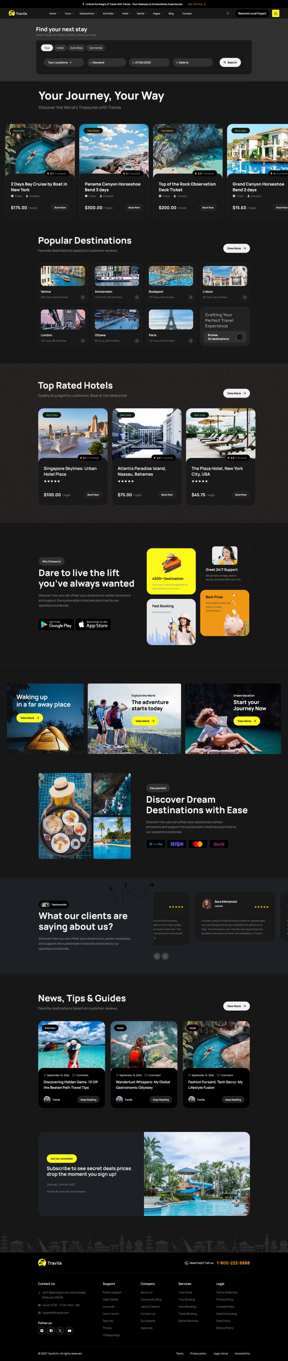 Template ThemeForest Travila WordPress template ThemeForest Travila
