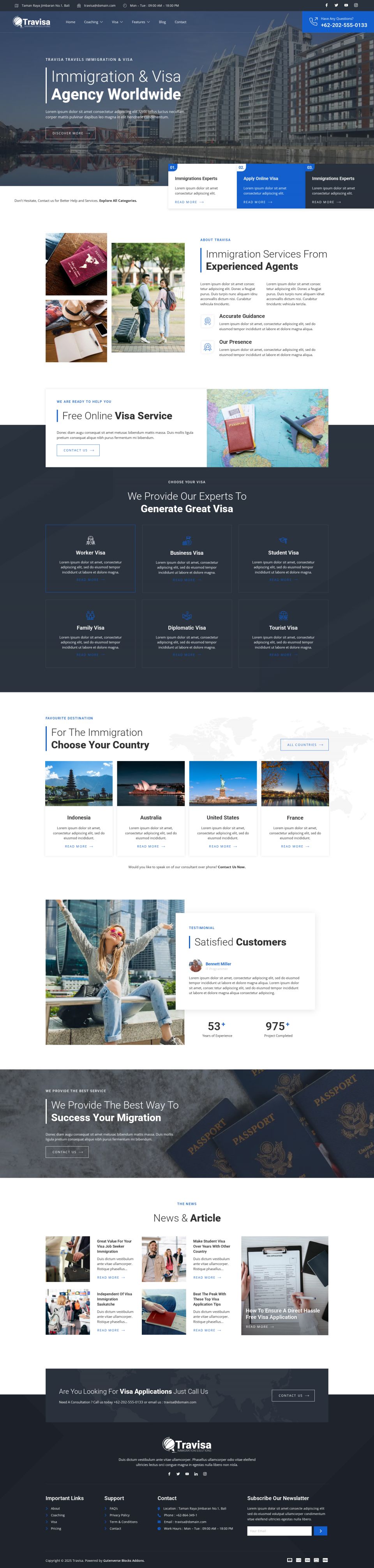 WordPress template ThemeForest Travisa
