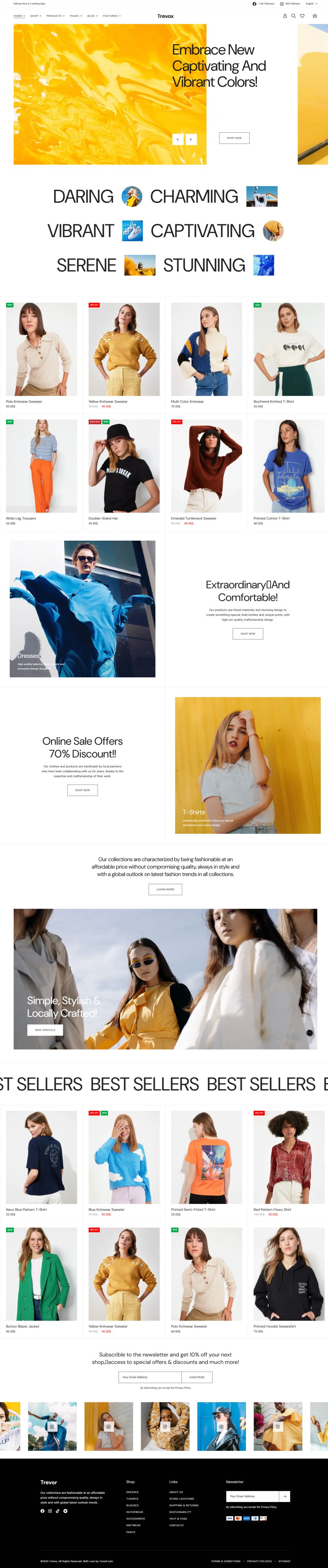 WordPress template ThemeForest Trevox
