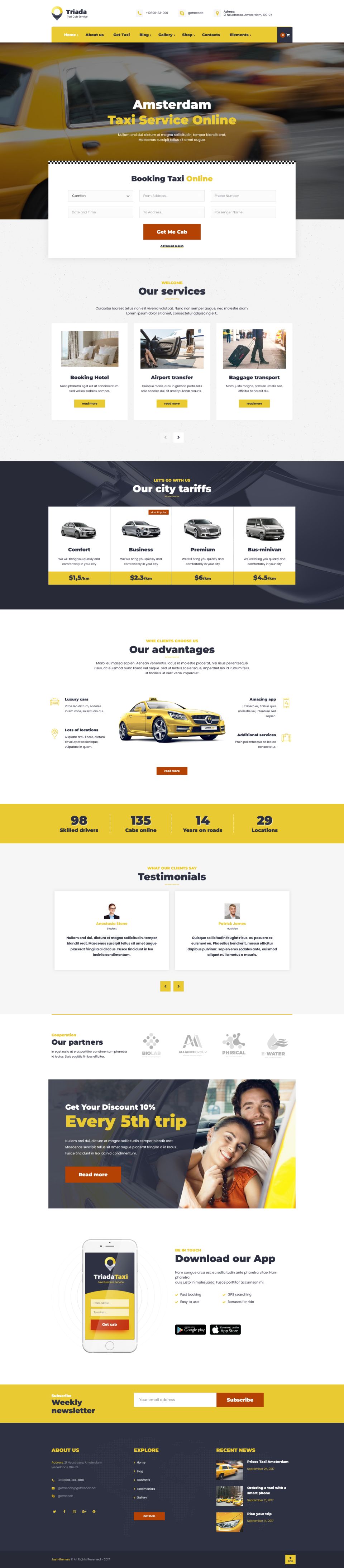 Template ThemeForest Triada WordPress template ThemeForest Triada