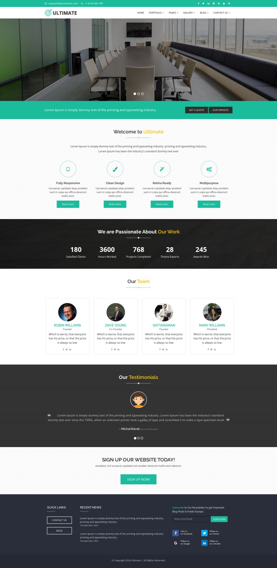 WordPress template ThemeForest Ultimate