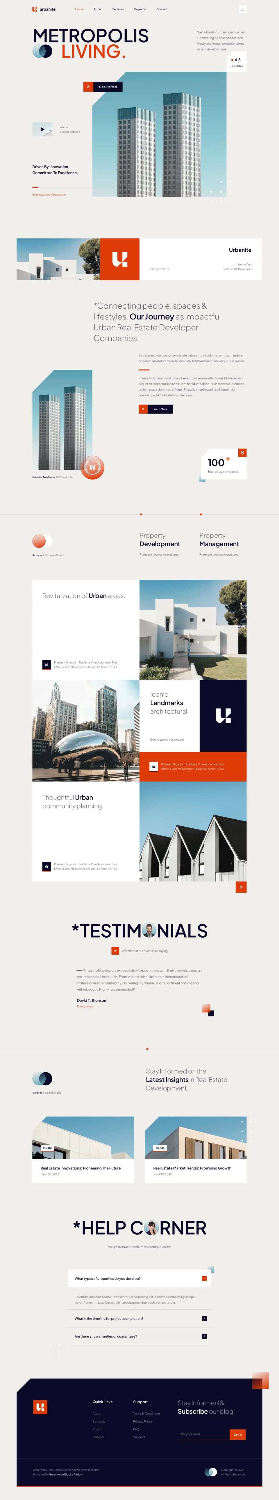 WordPress template ThemeForest Urbanite
