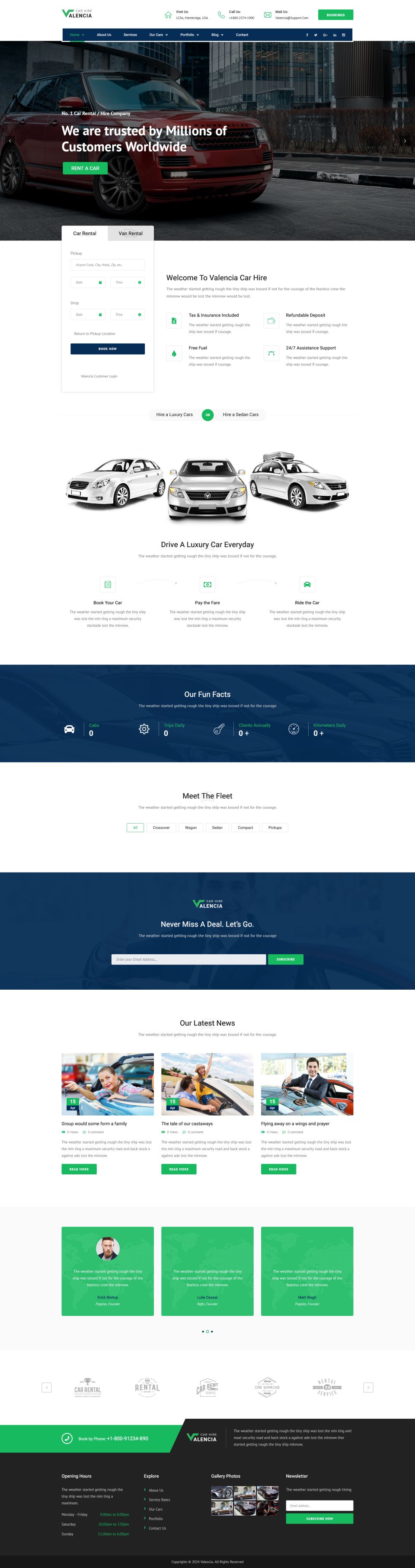 WordPress template ThemeForest Valencia
