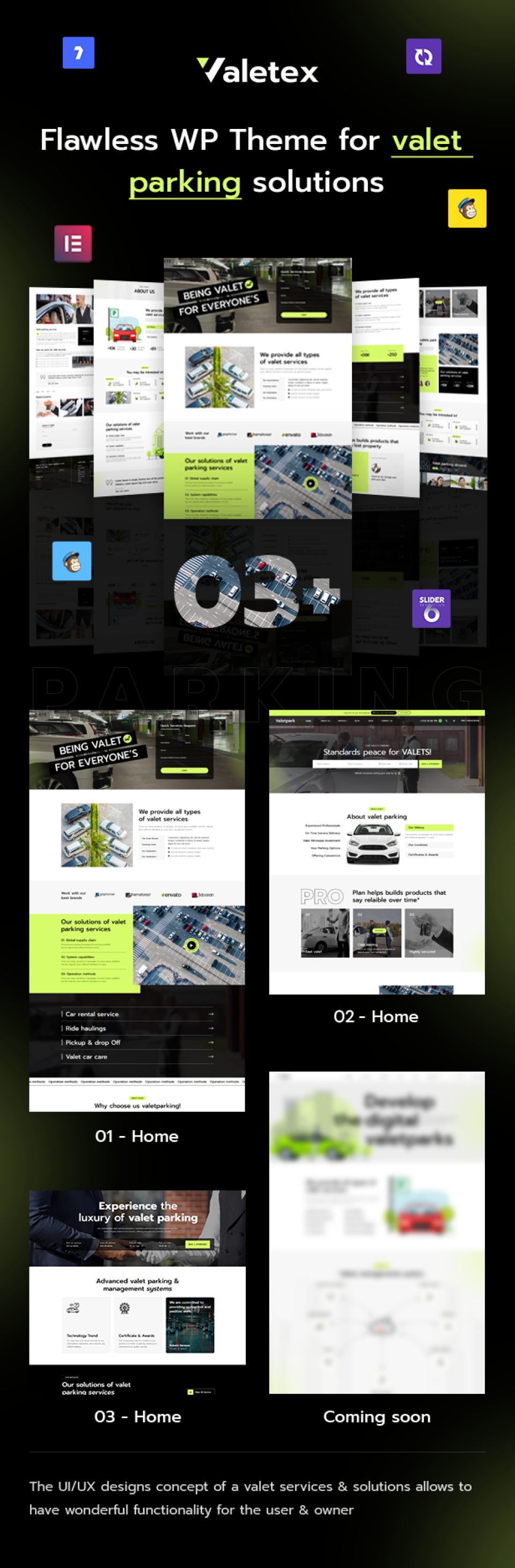 WordPress template ThemeForest Valetex