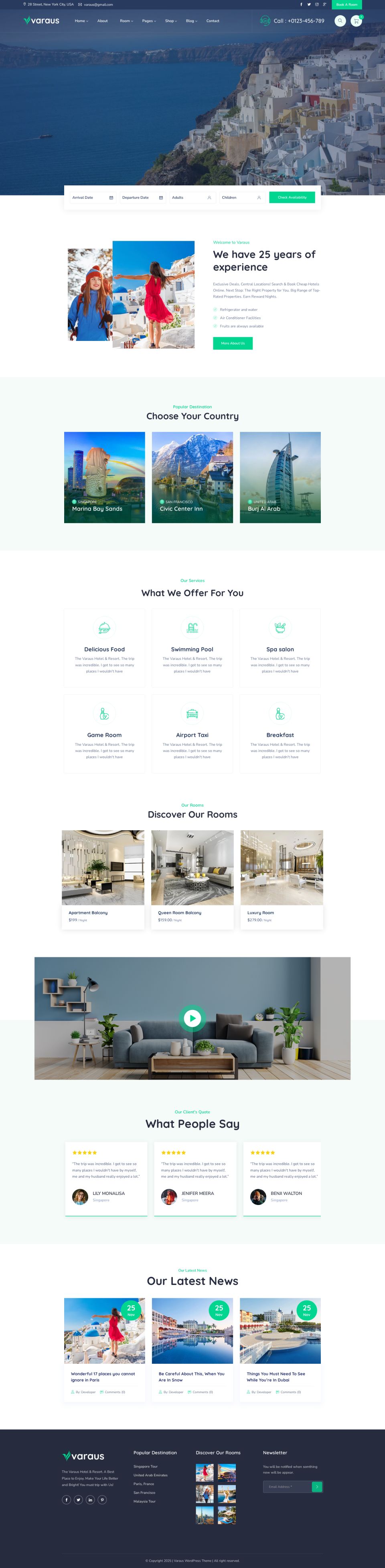 WordPress template ThemeForest Varaus