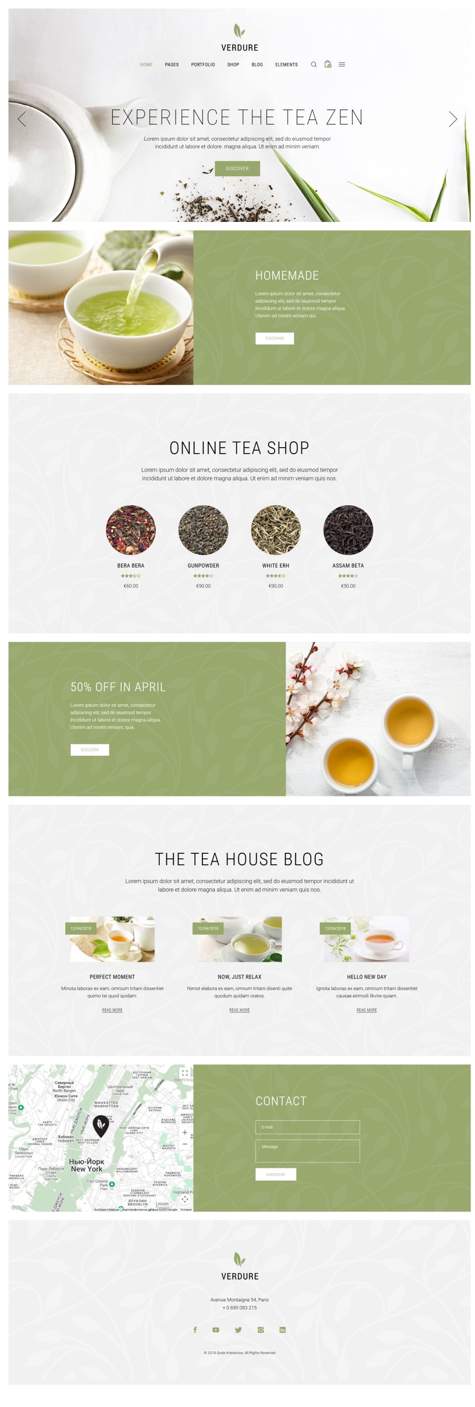 WordPress template ThemeForest Verdure