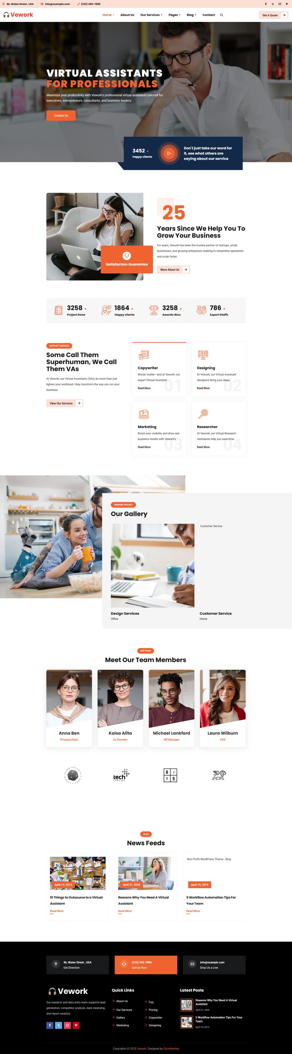 WordPress template ThemeForest Vework