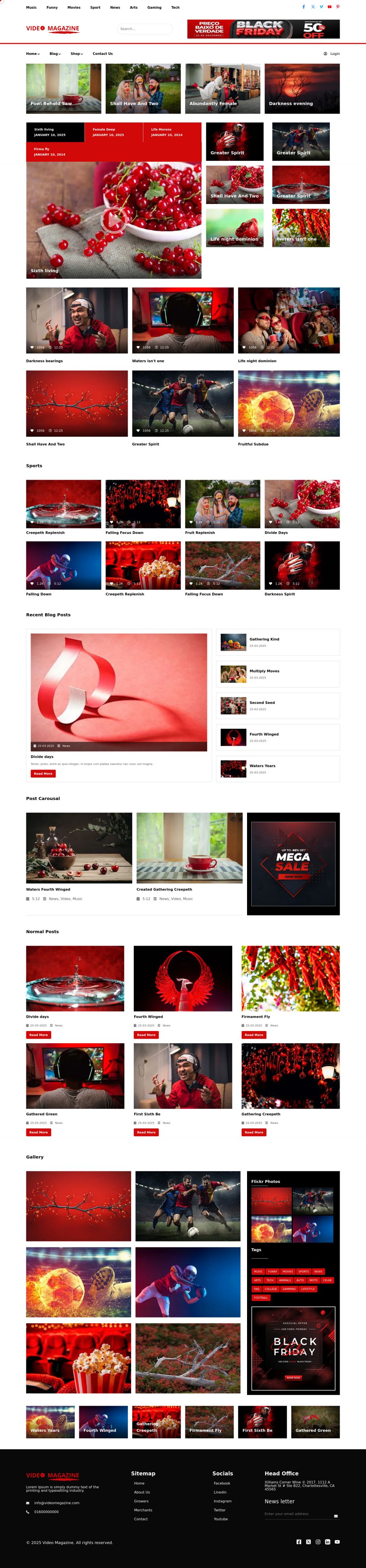 WordPress template ThemeForest Video Magazine
