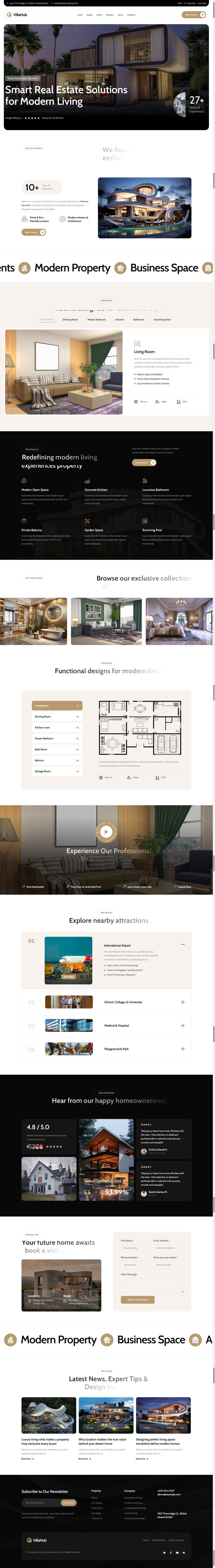 WordPress template ThemeForest Villahub