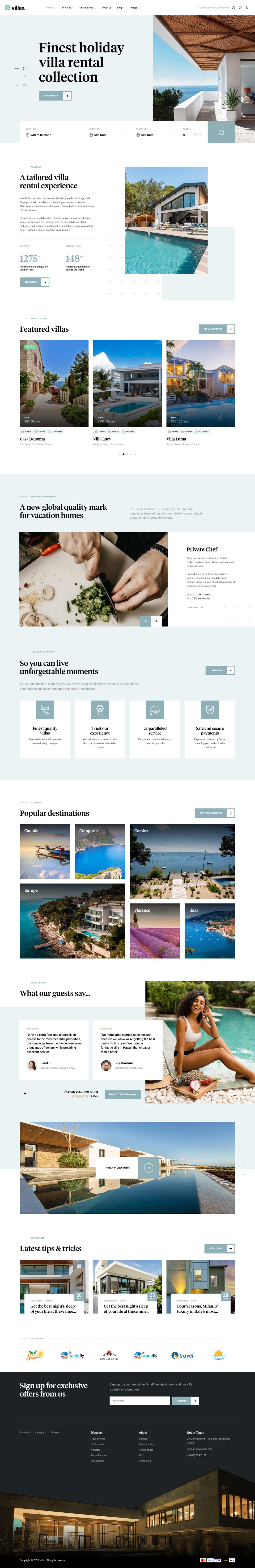 WordPress template ThemeForest Villax