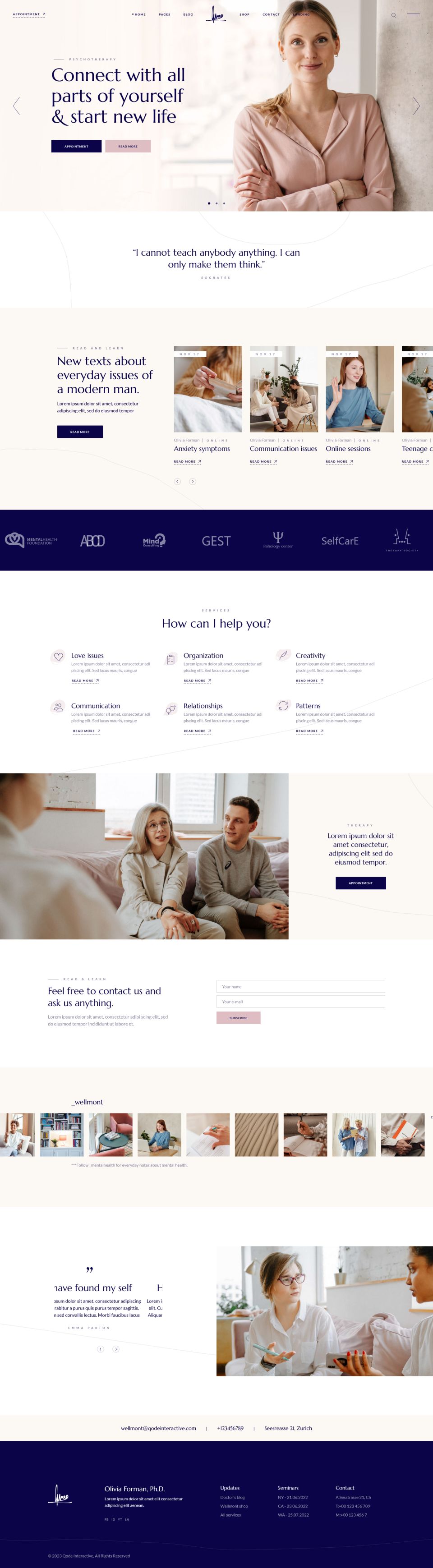 WordPress template ThemeForest Wellmont