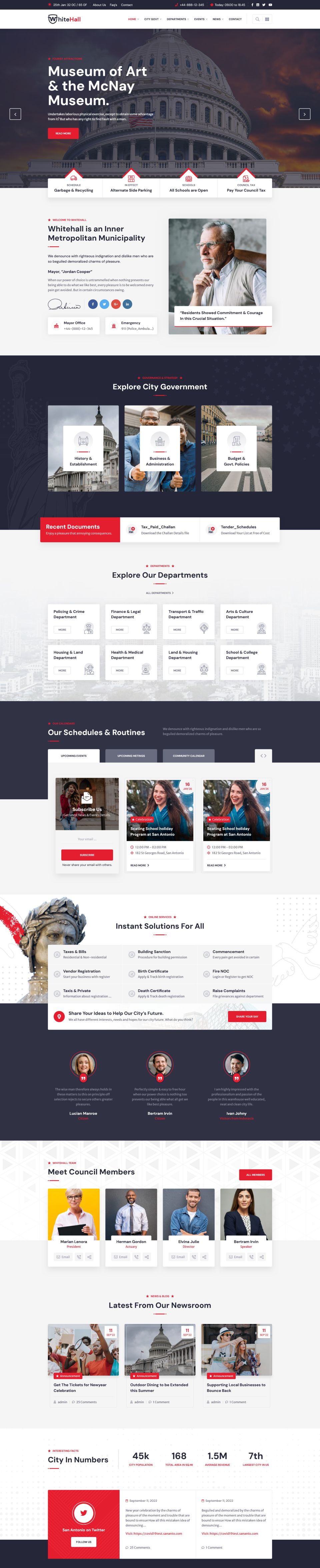 WordPress template ThemeForest White Hall