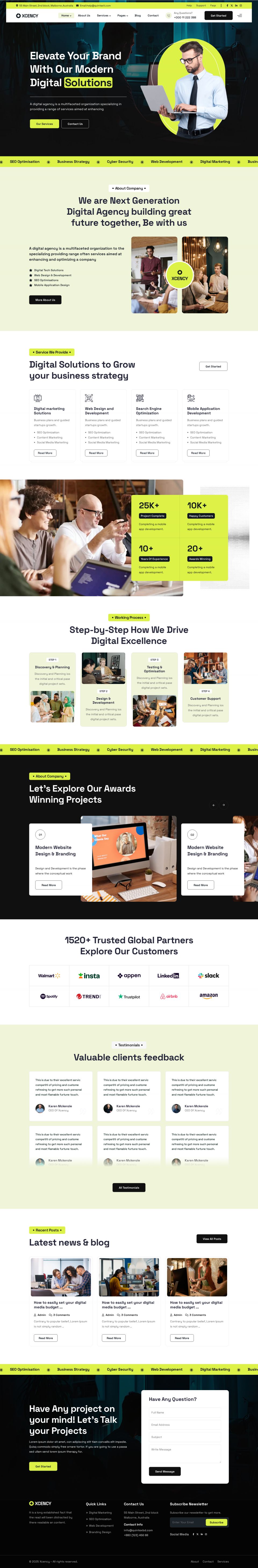 WordPress template ThemeForest Xcency