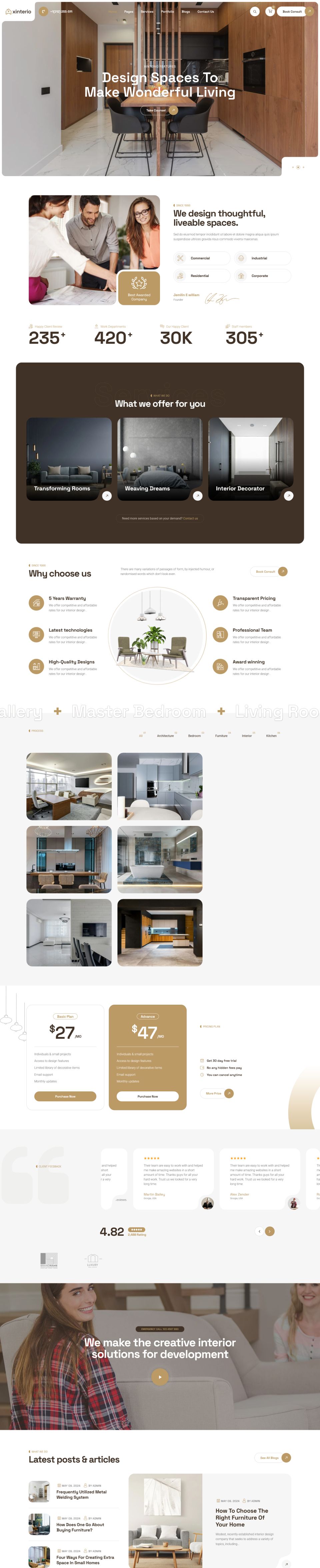 WordPress template ThemeForest Xinterio