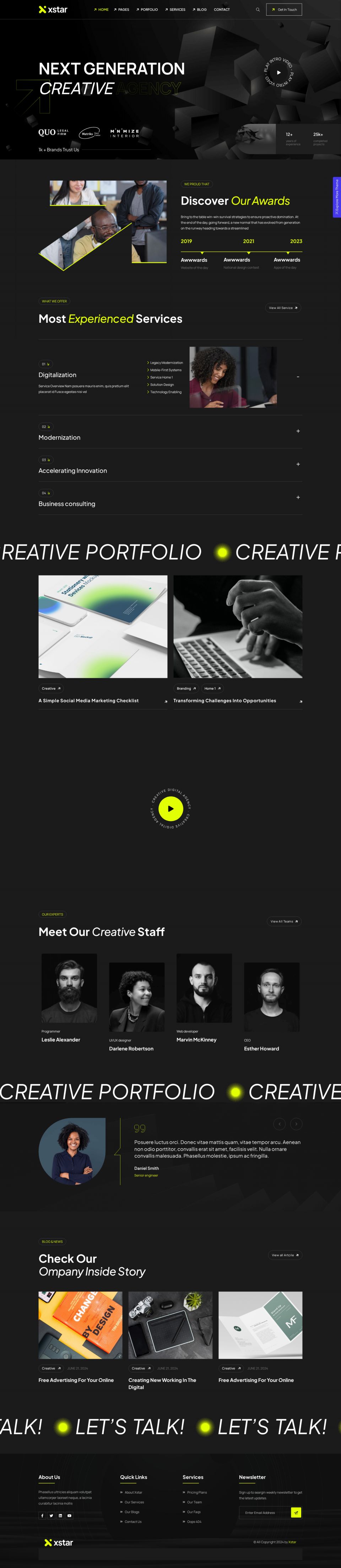 WordPress template ThemeForest Xstar
