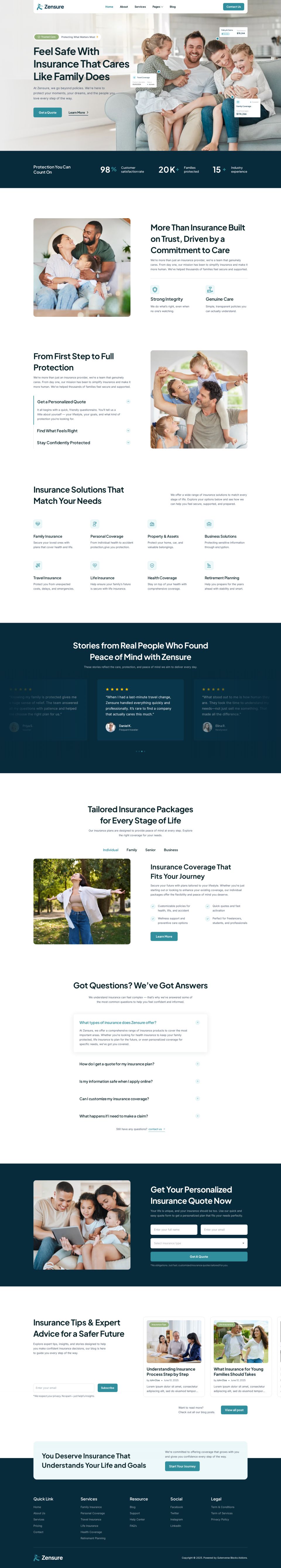 WordPress template ThemeForest Zensure