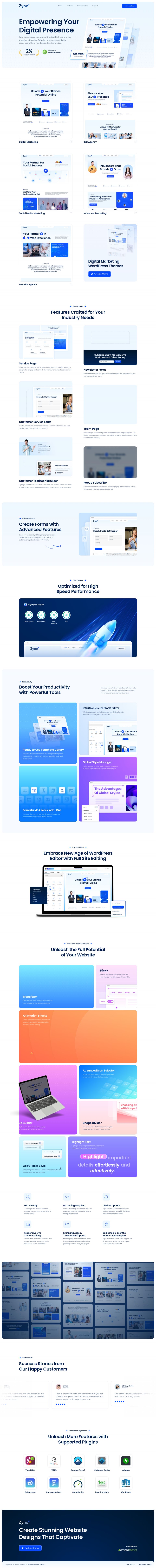 Template ThemeForest Zyno WordPress template ThemeForest Zyno
