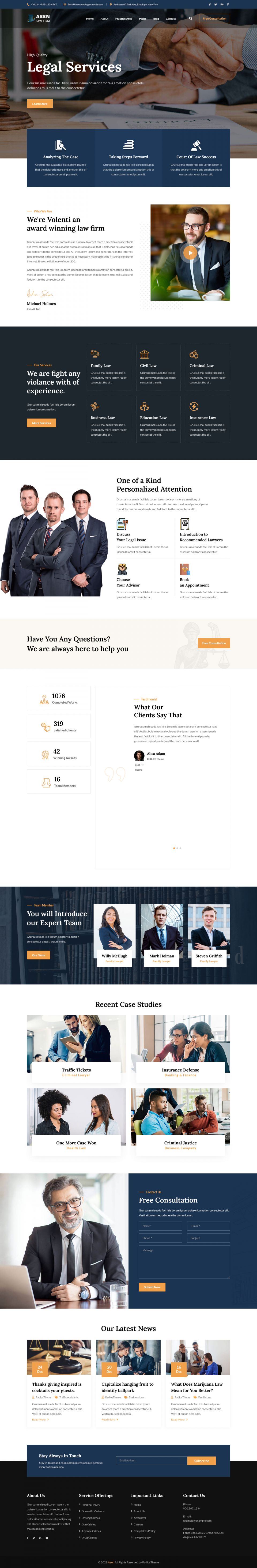 WordPress template ThemeForest Aeen
