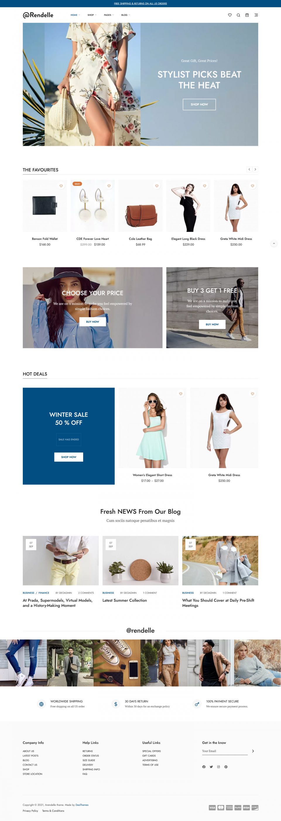 WordPress template ThemeForest Arendelle