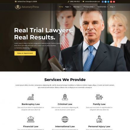 ThemeForest Attorney Press