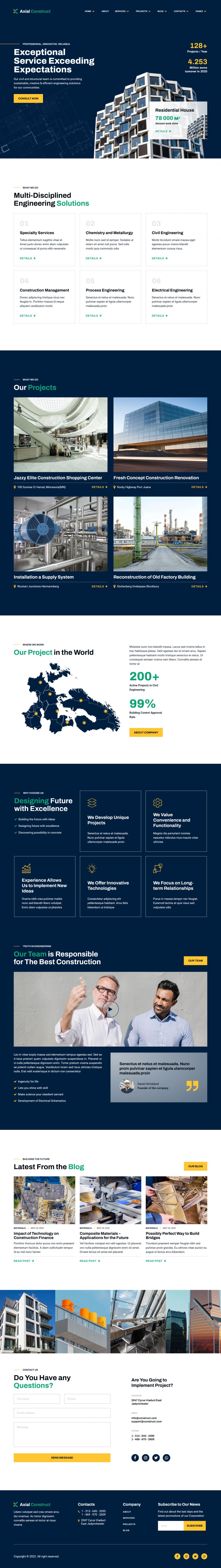 WordPress template ThemeForest Axial