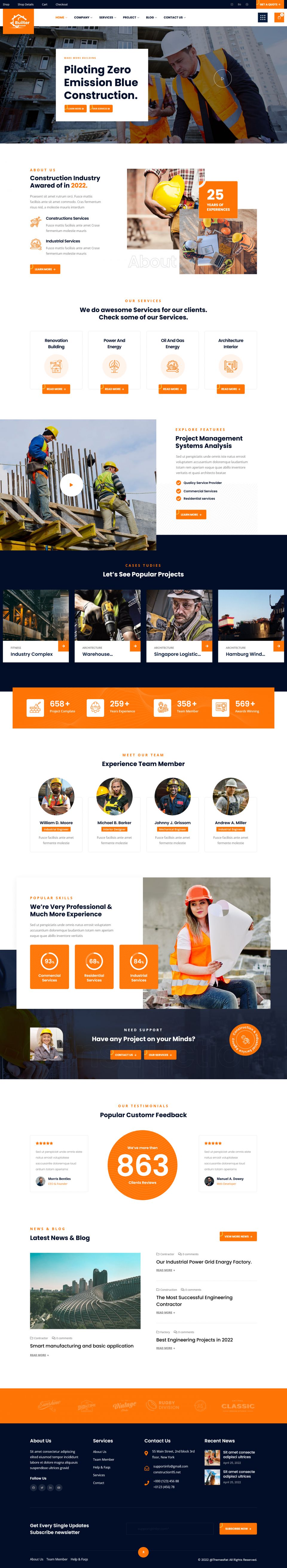 WordPress template ThemeForest Bulter