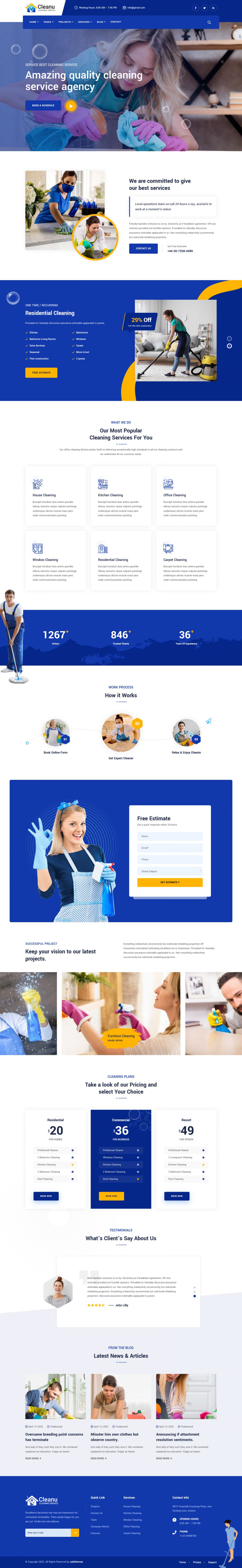 WordPress template ThemeForest Cleanu