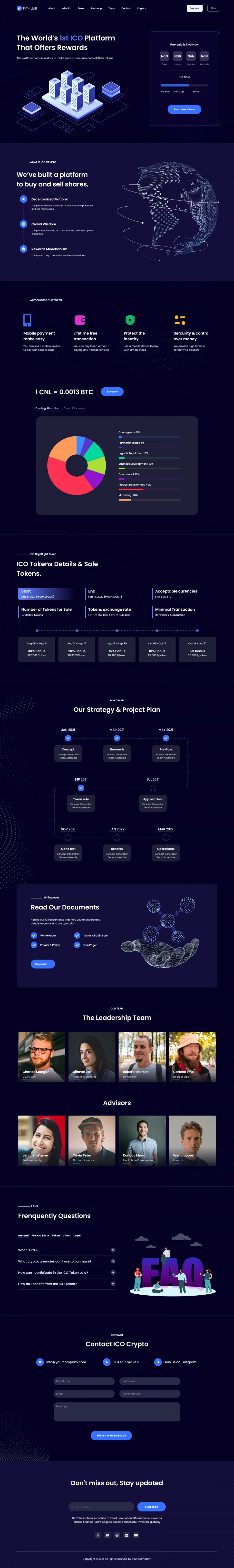 WordPress template ThemeForest Cryptlight