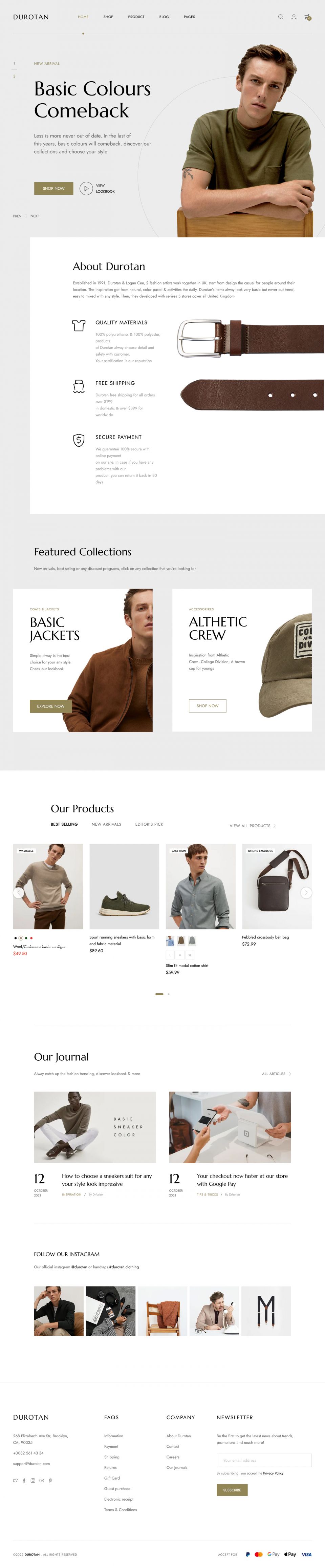 WordPress template ThemeForest Durotan