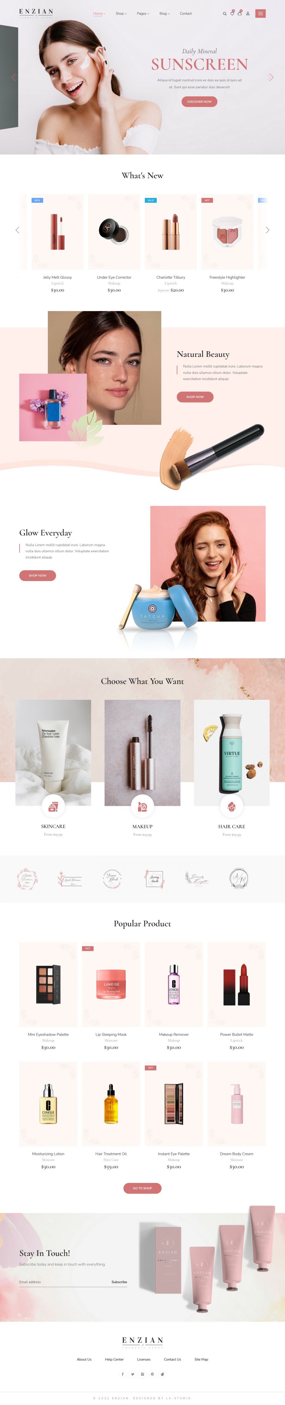 WordPress template ThemeForest Enzian