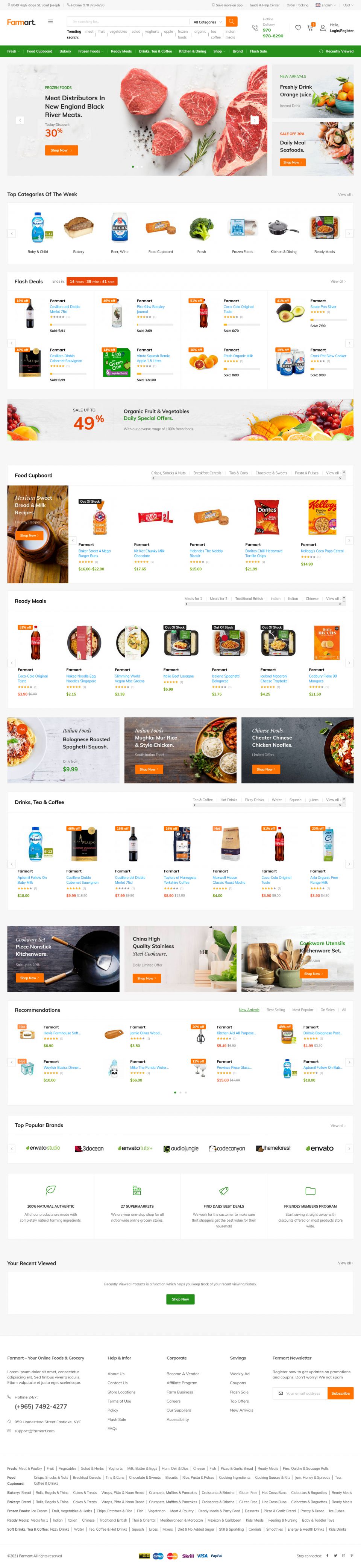 WordPress template ThemeForest Farmart