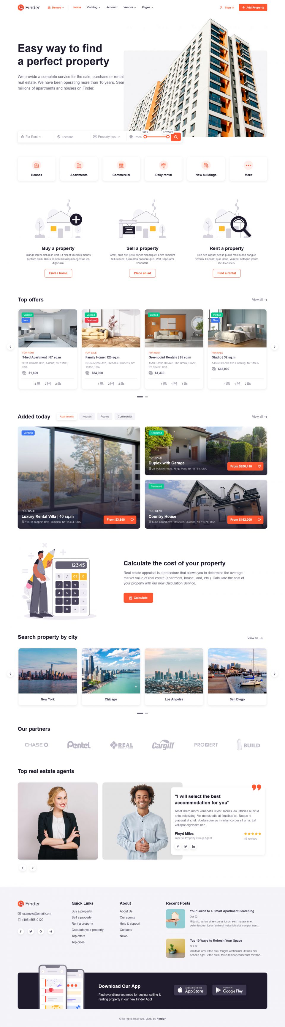 WordPress template ThemeForest Finder