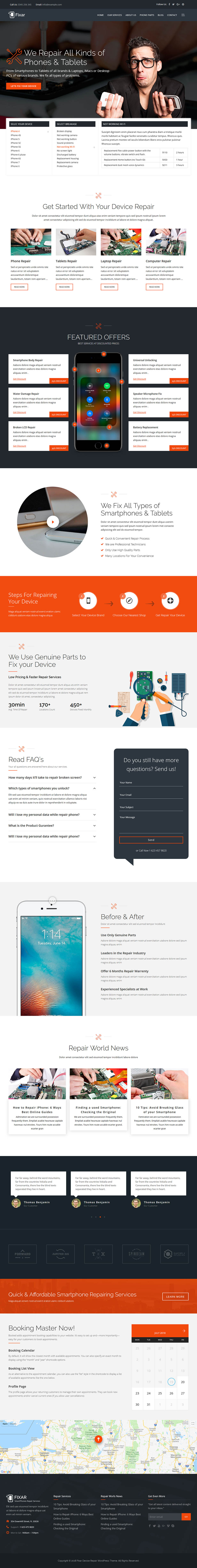 Template ThemeForest Fixar WordPress template ThemeForest Fixar
