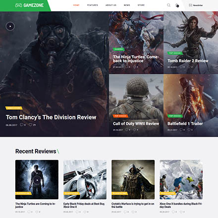 ThemeForest Gamezone