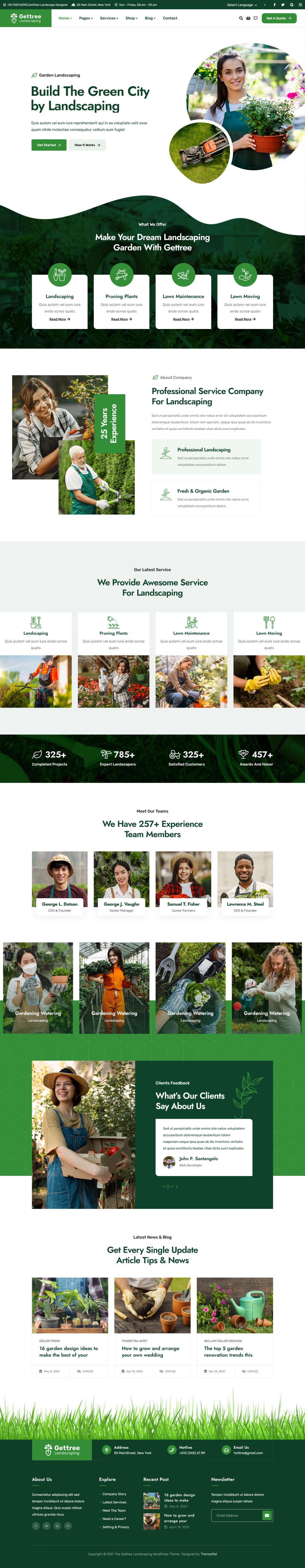 WordPress template ThemeForest Gettree