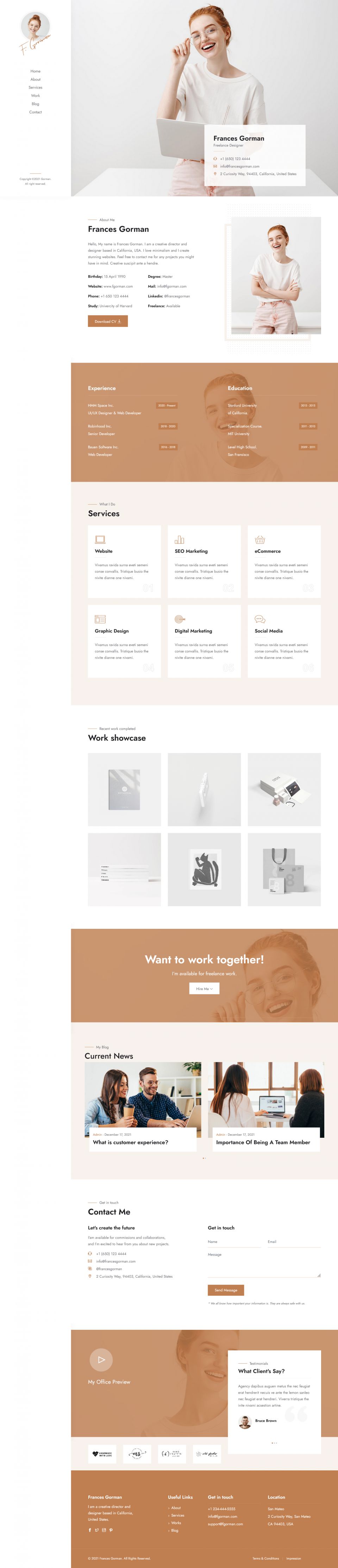 WordPress template ThemeForest Gorman