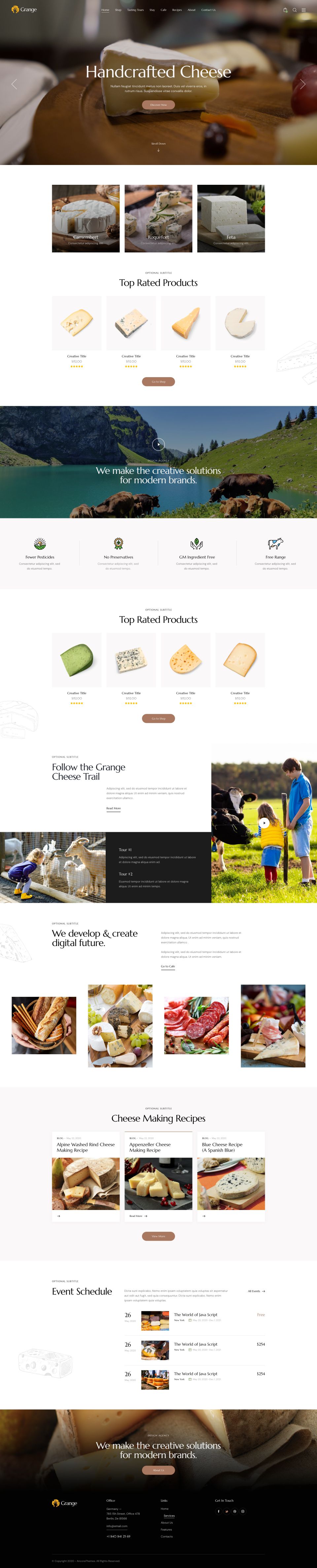 WordPress template ThemeForest Grange