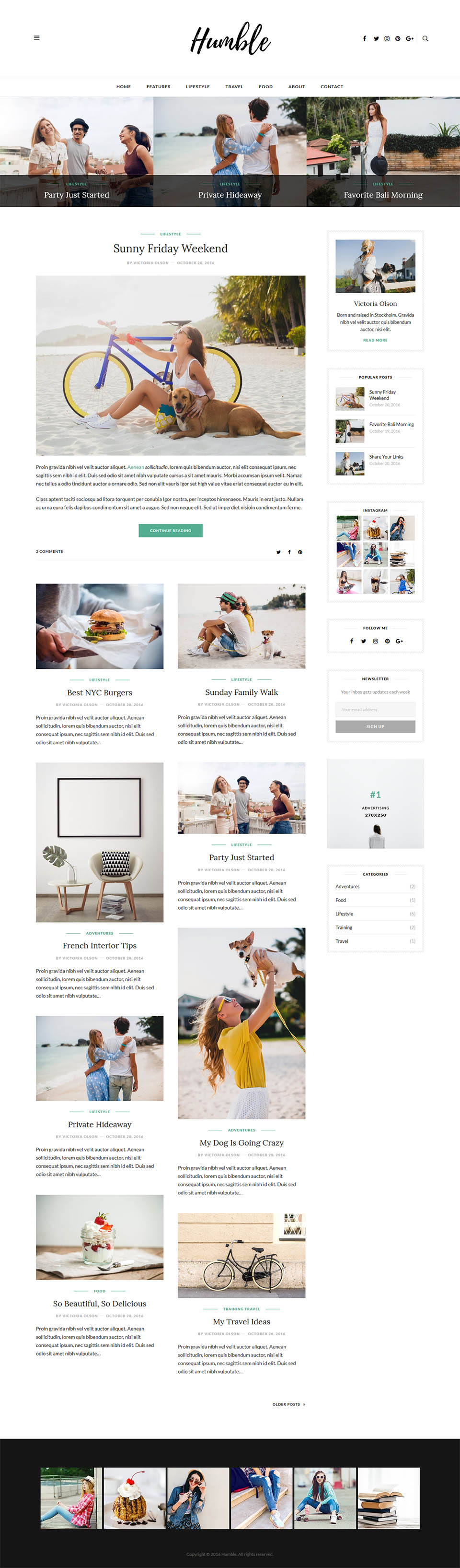 Template ThemeForest Humble WordPress template ThemeForest Humble